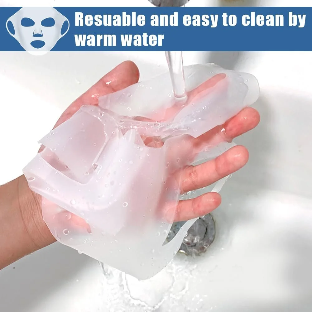 Маска для обличчя Силіконова маска для чоловіків жінок для листової маски, фото №7