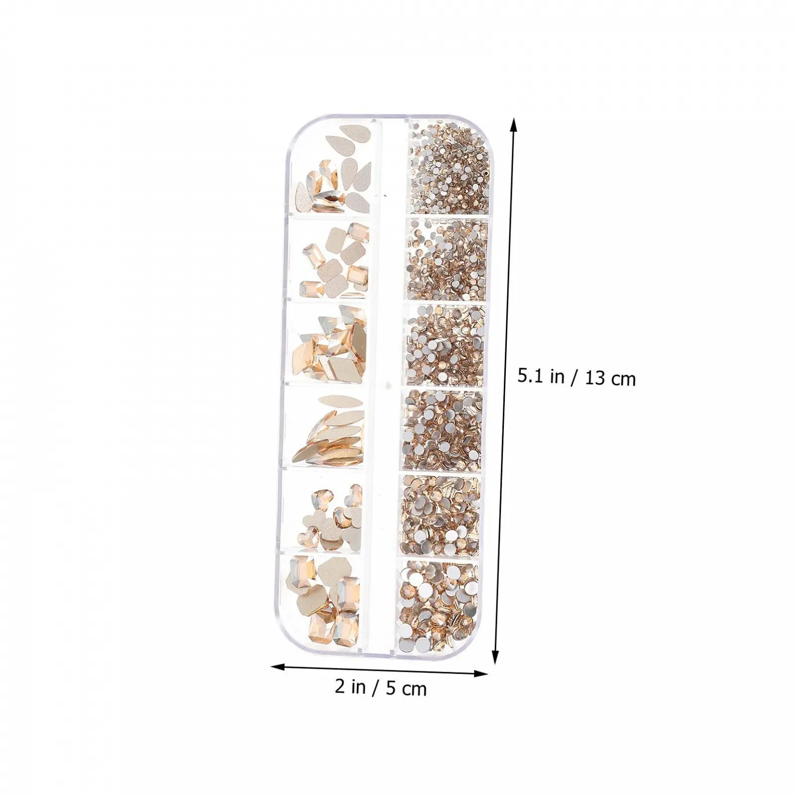 Стрази Healeved Колір шампань аксесуари для манікюру, фото №9