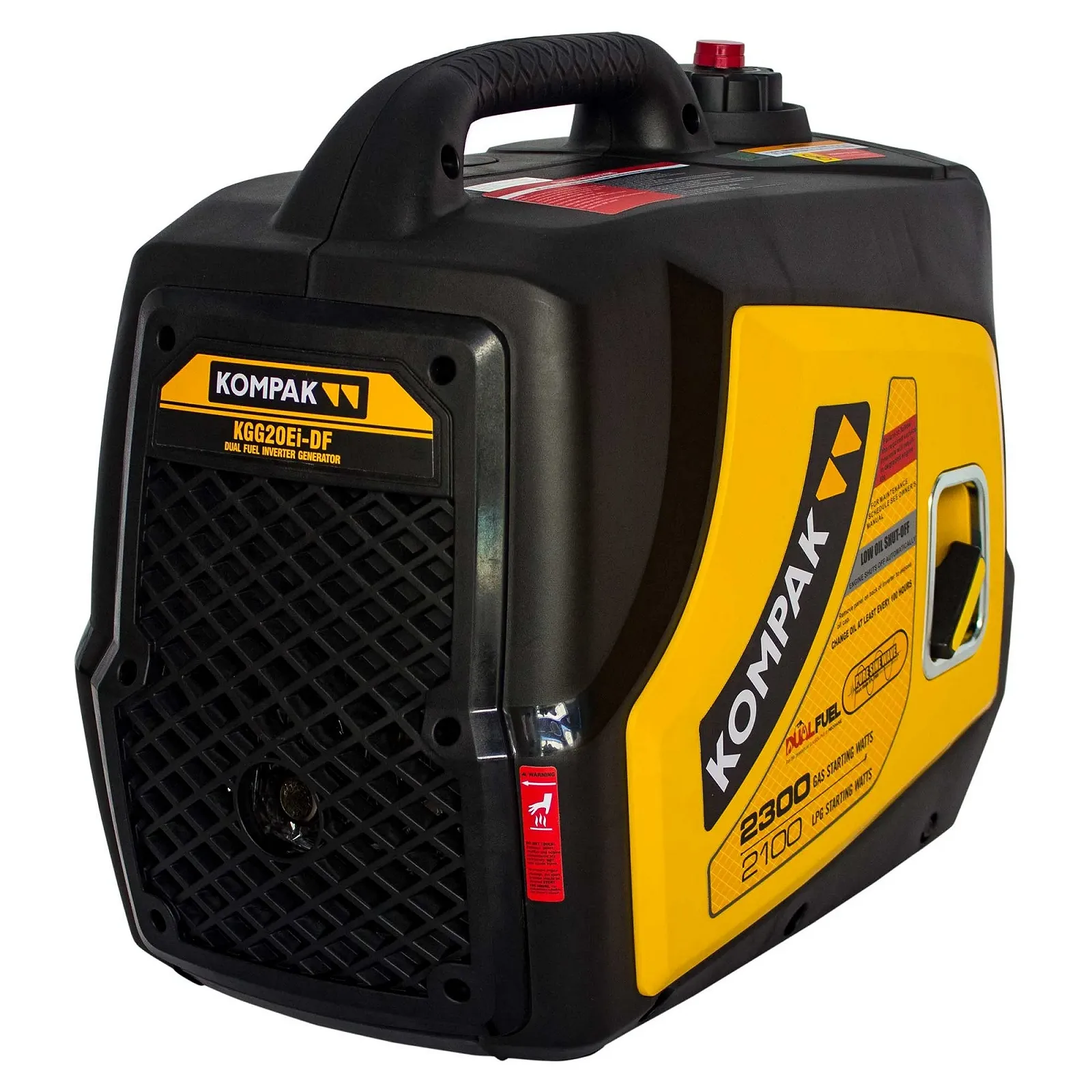 Инверторный генератор газ+бензин KOMPAK 2,3 кВт (KGG20Ei-DF) двухтопливный LPG Dual Fuel, фото №8
