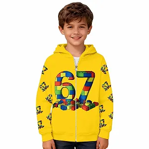 Худи Six Seven 67 Meme для мальчиков, толстовка с длинными рукавами и капюшоном, с принтом 67, удобная мягкая толстовка для активного отдыха, уличная одежда, модная куртка для девочек и мальчиков synthetic.ua - Фото 1