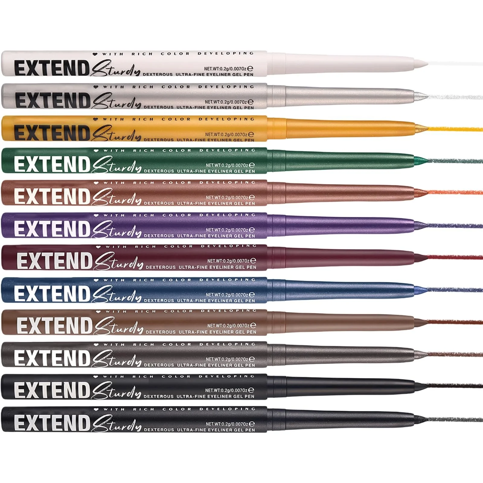 Підводка для очей Рідка Кольорова Водостійка Набір, фото №5