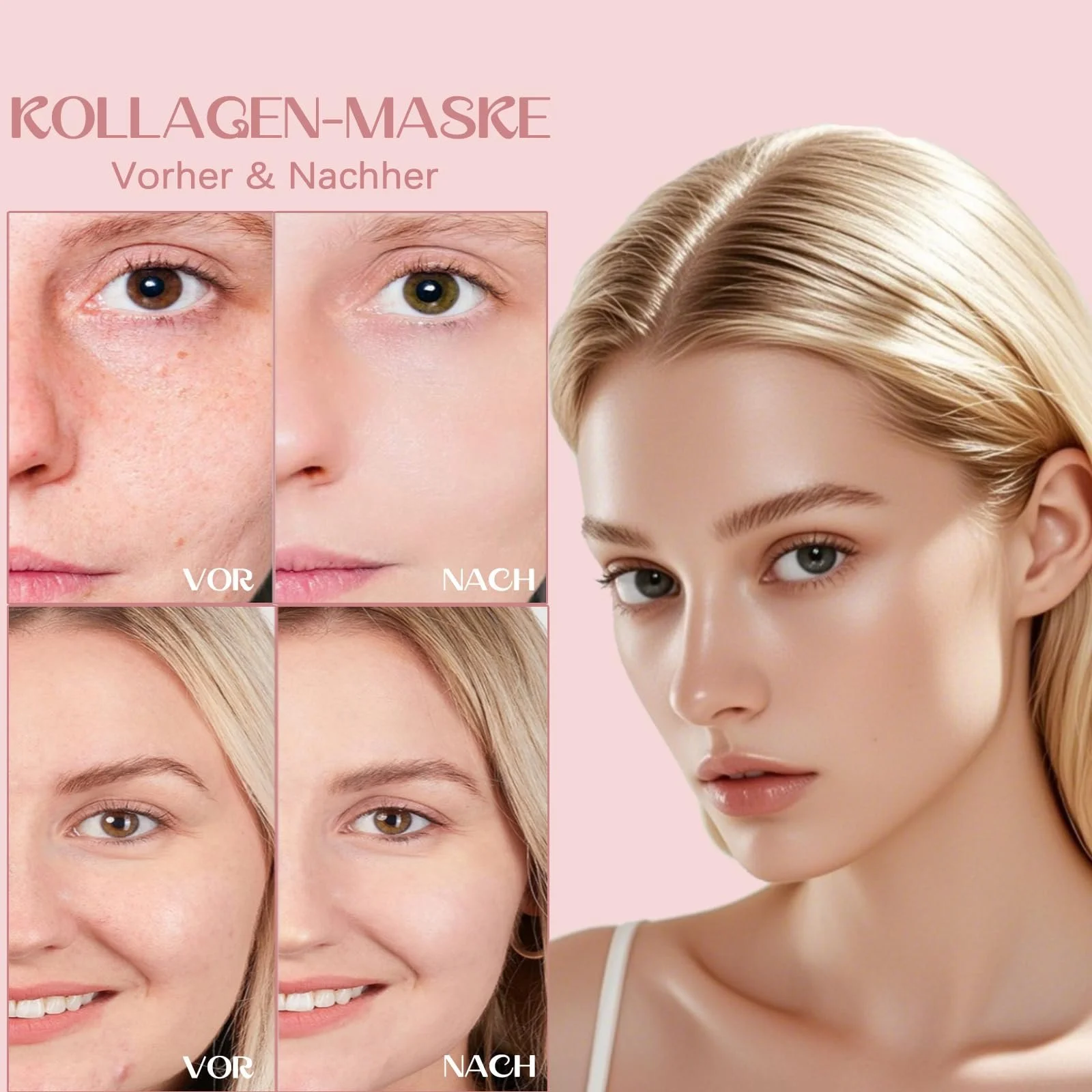 Маска VEROA С органическим коллагеном для глубокого увлажнения, 5 шт, фото №5