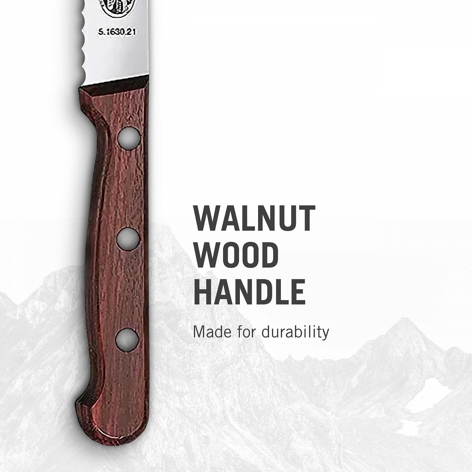 Набор кухонных ножей Victorinox Rosewood 2 предм. Нержавеющая сталь, Коричневый, фото №3