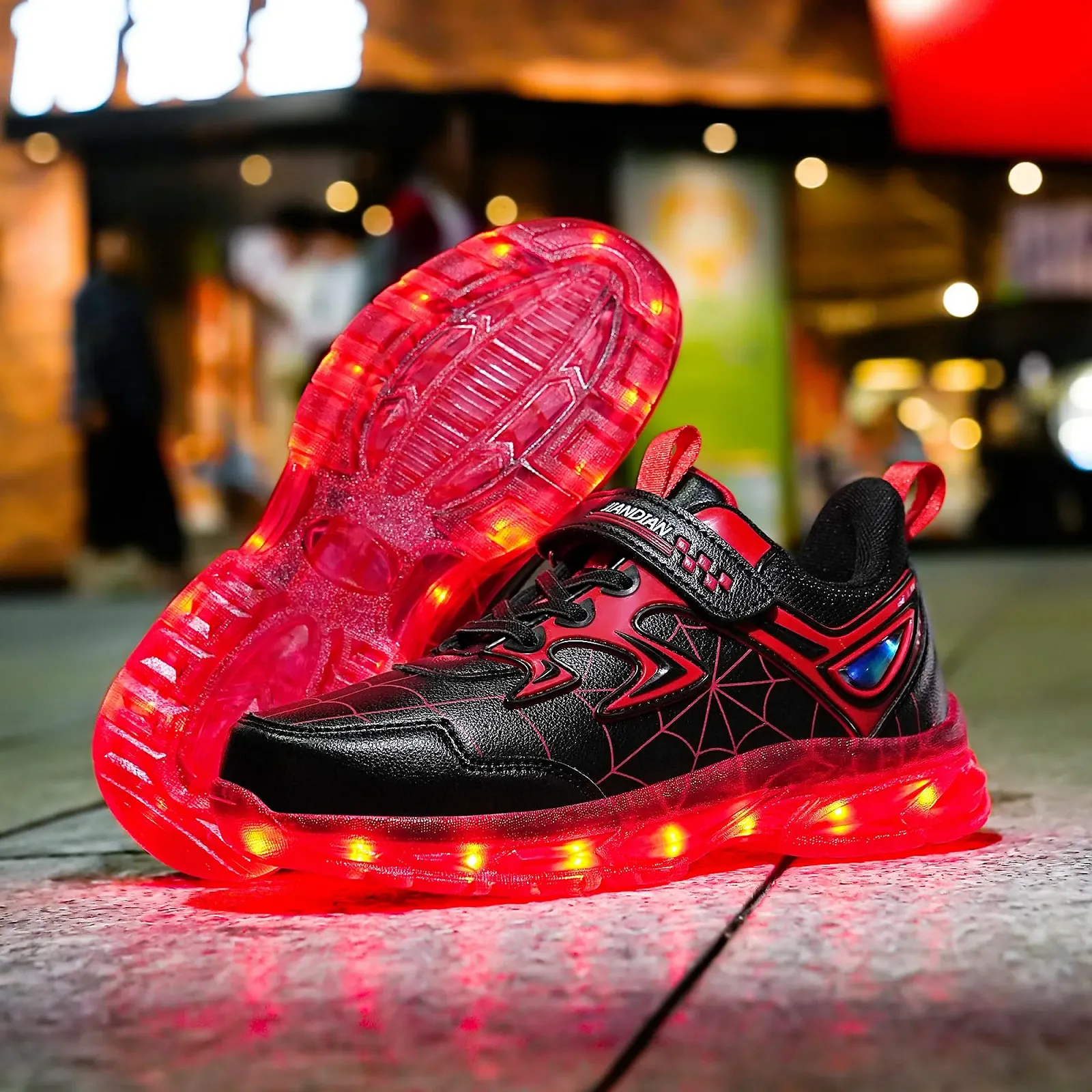 LED Кросівки YUNICUS для хлопчиків та дівчаток з USB підсвічуванням, фото №5