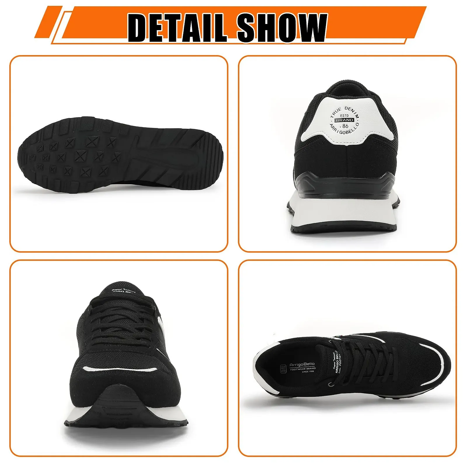 Кросівки ARRIGO BELLO Чоловічі Повсякденні Легкі для Хайкінгу, фото №2 Кросівки ARRIGO BELLO Чоловічі Повсякденні Легкі для Хайкінгу, фото №2