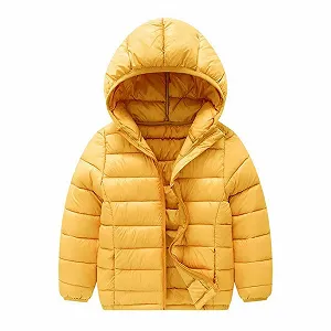 Пуховик дитячий AEGJEGVD, Потовщена тепла куртка з капюшоном synthetic.ua - Фото 1