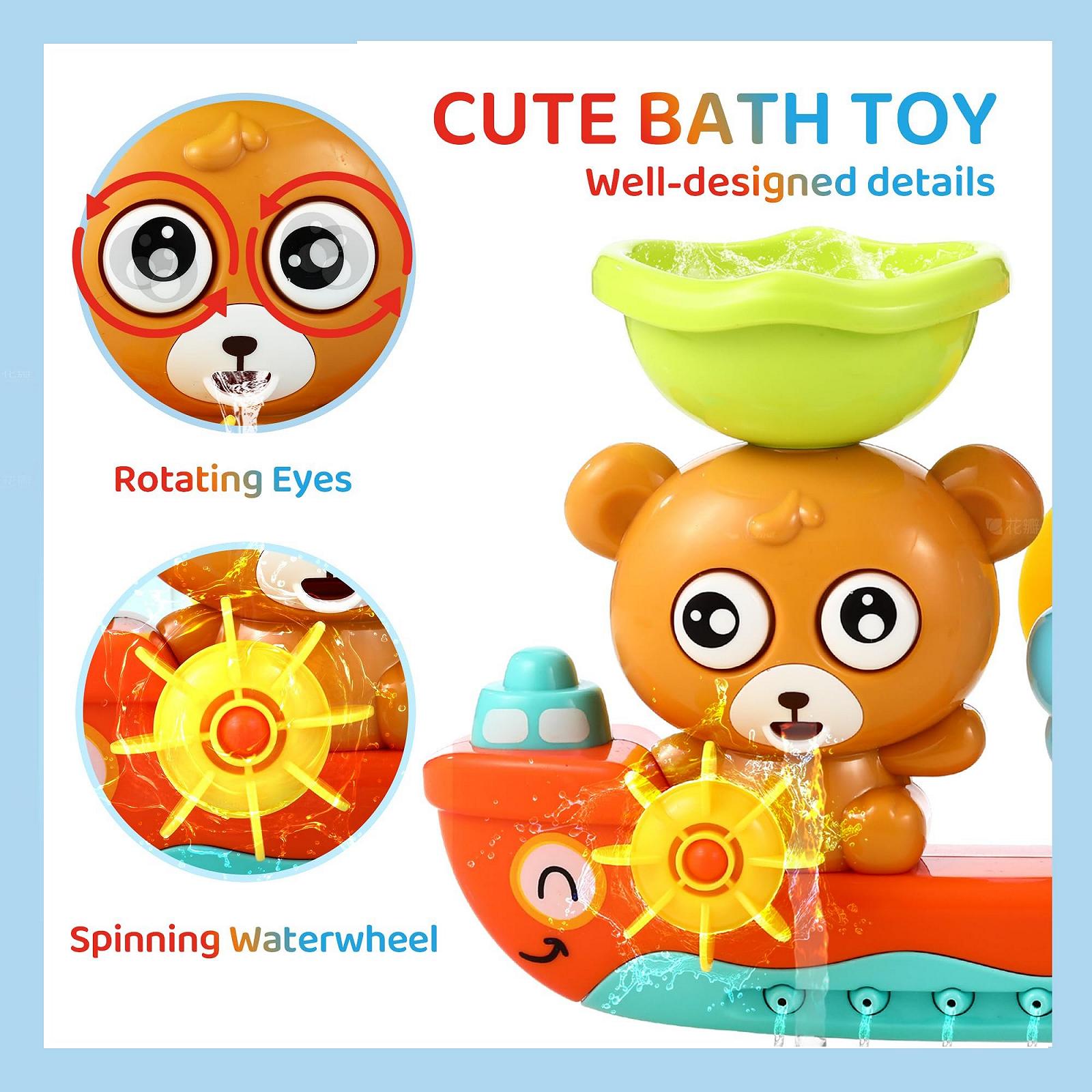 Іграшка для ванни Ведмідь і Бджола для дітей, фото №5