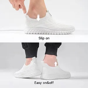 Кросівки Сліпони ODCKOI Без шнурків Чоловічі Нековзні Спортивні Сітчасті Кросівки для ходьби Дихаючі Кросівки для бігу synthetic.ua - Фото 1