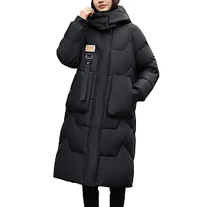 Жіноча зимова довга куртка Petalum стьобана тепла - Фото 1