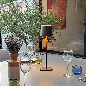 Настільна LED лампа Kelly Vintage Touch Wireless 38 см із зарядною платформою Набір 6 шт. Біла synthetic.ua - Фото 1