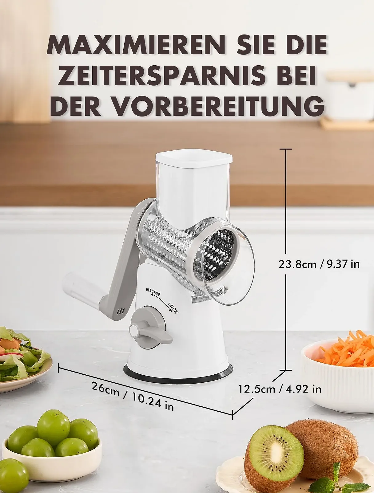 Терка GDL з ручкою для сиру, фото №8