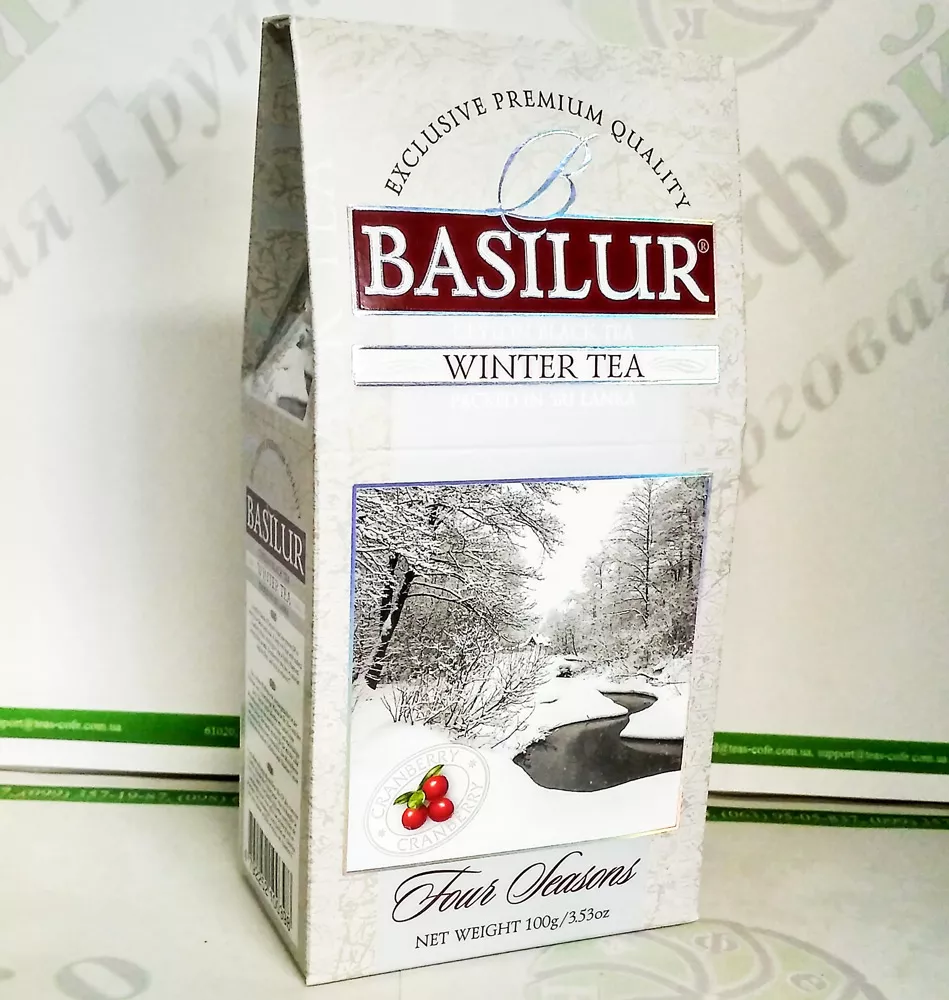 Чай Basilur Зимний (Четыре сезона) черн. 100г, фото №1