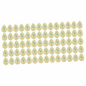 Краплі смоли у формі водоспаду EXCEART, набори 2 шт. Матеріали для рукоділля, стрази з смоли у формі павича - Фото 1