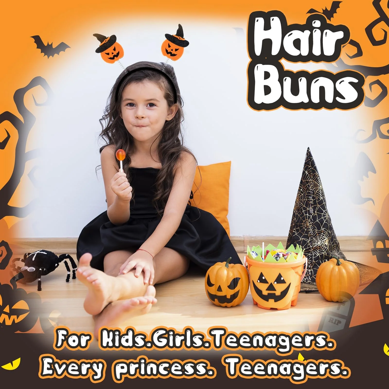 Обруч Гарбуз Sibba Аксесуари для волосся для вечірки на Хелловін, фото №3 Обруч Гарбуз Sibba Аксесуари для волосся для вечірки на Хелловін, фото №3