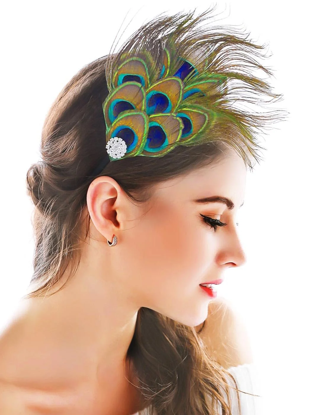Обруч для волосся з пір'ям, фото №3