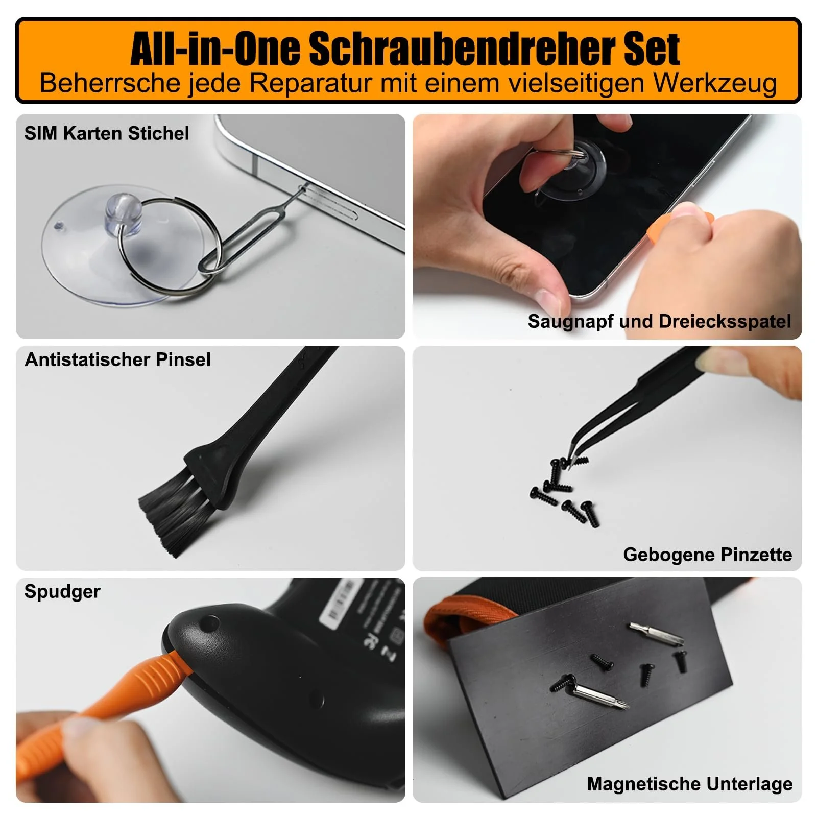 Набір викруток VCELINLK Precision Mechanic 38 в 1 магнітний з 30 бітами, фото №6