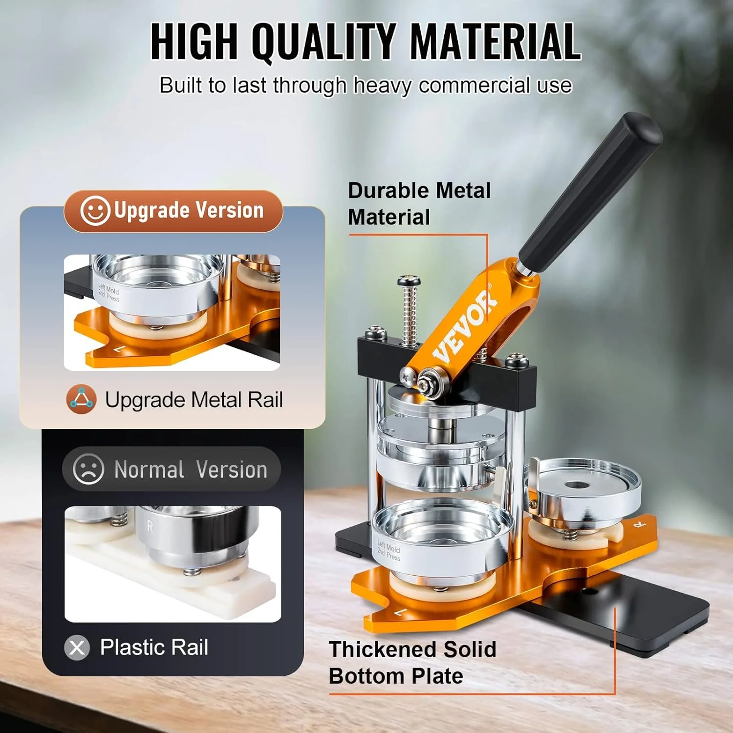 Пресс для изготовления значков VEVOR JS-75-GD-01 Orange, фото №4 Пресс для изготовления значков VEVOR JS-75-GD-01 Orange, фото №4