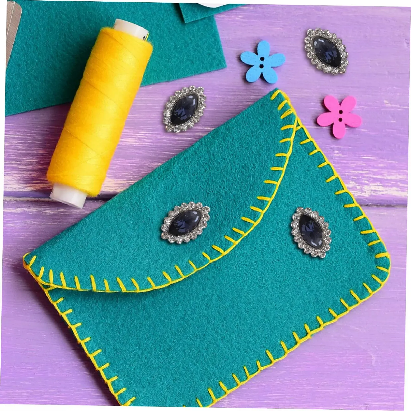 Украшение Стразы GALPADA 10 шт. Темно-синий, фото №5