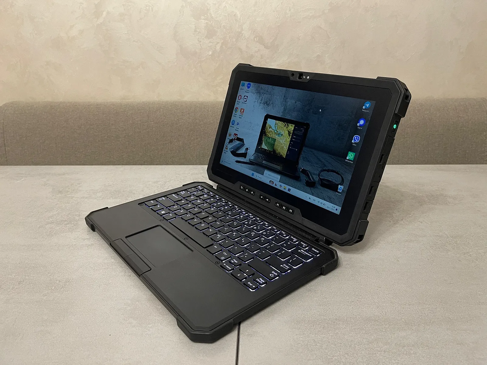 Захищений планшет Dell 7220 Rugged, 11.6" FHD, i5-8365U 4 ядра, 16GB, 256GB, клавіатура, стилус, фото №4