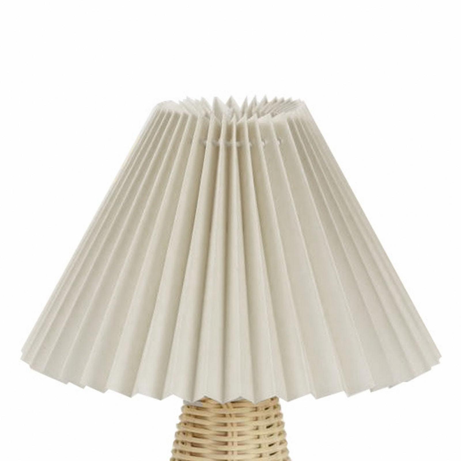 Настільна лампа Garosa Vintage Pleated Rattan, фото №9