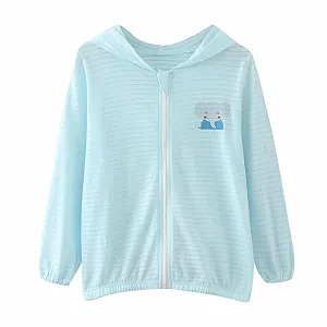 Легкая куртка Mjjsk для мальчиков и девочек с капюшоном, дышащая, мягкая - Фото 1