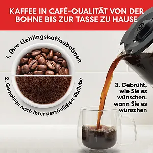 Кофеварка со встроенной кофемолкой Instant Grind & Brew программируемая 12 чашек synthetic.ua - Фото 1