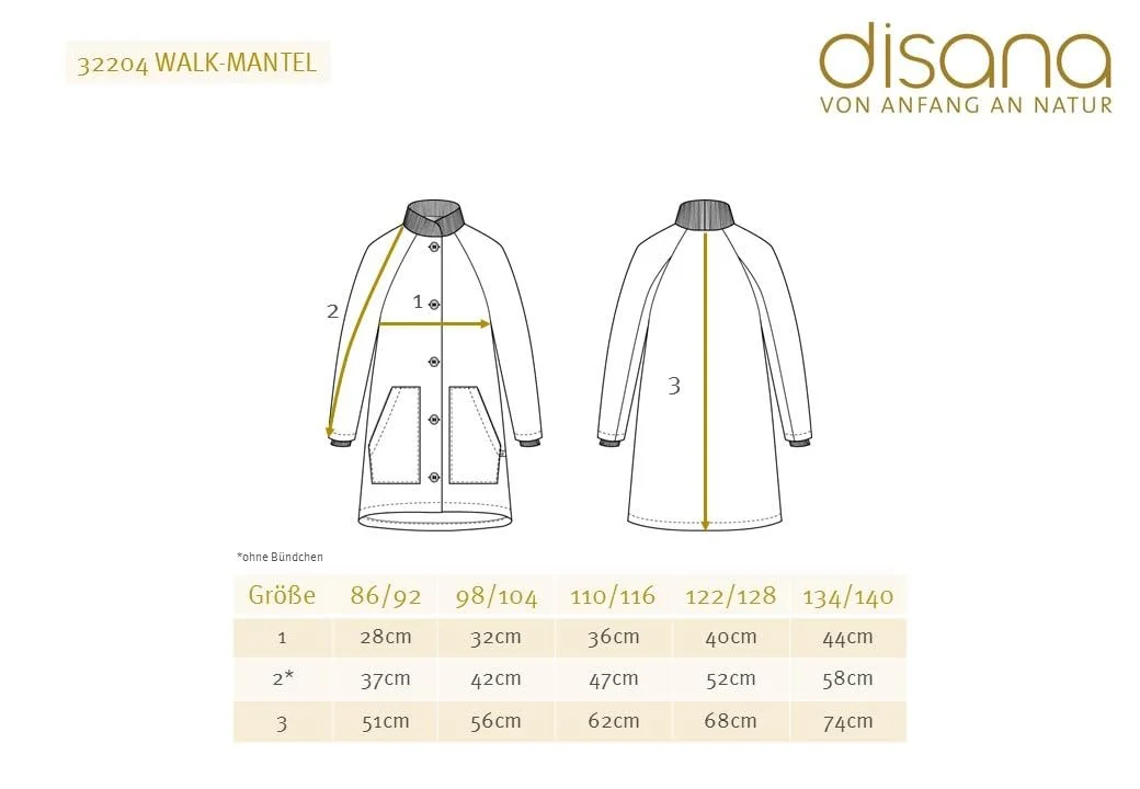 Дитяче пальто Disana з валяної 100% органічної мериносової вовни, фото №6