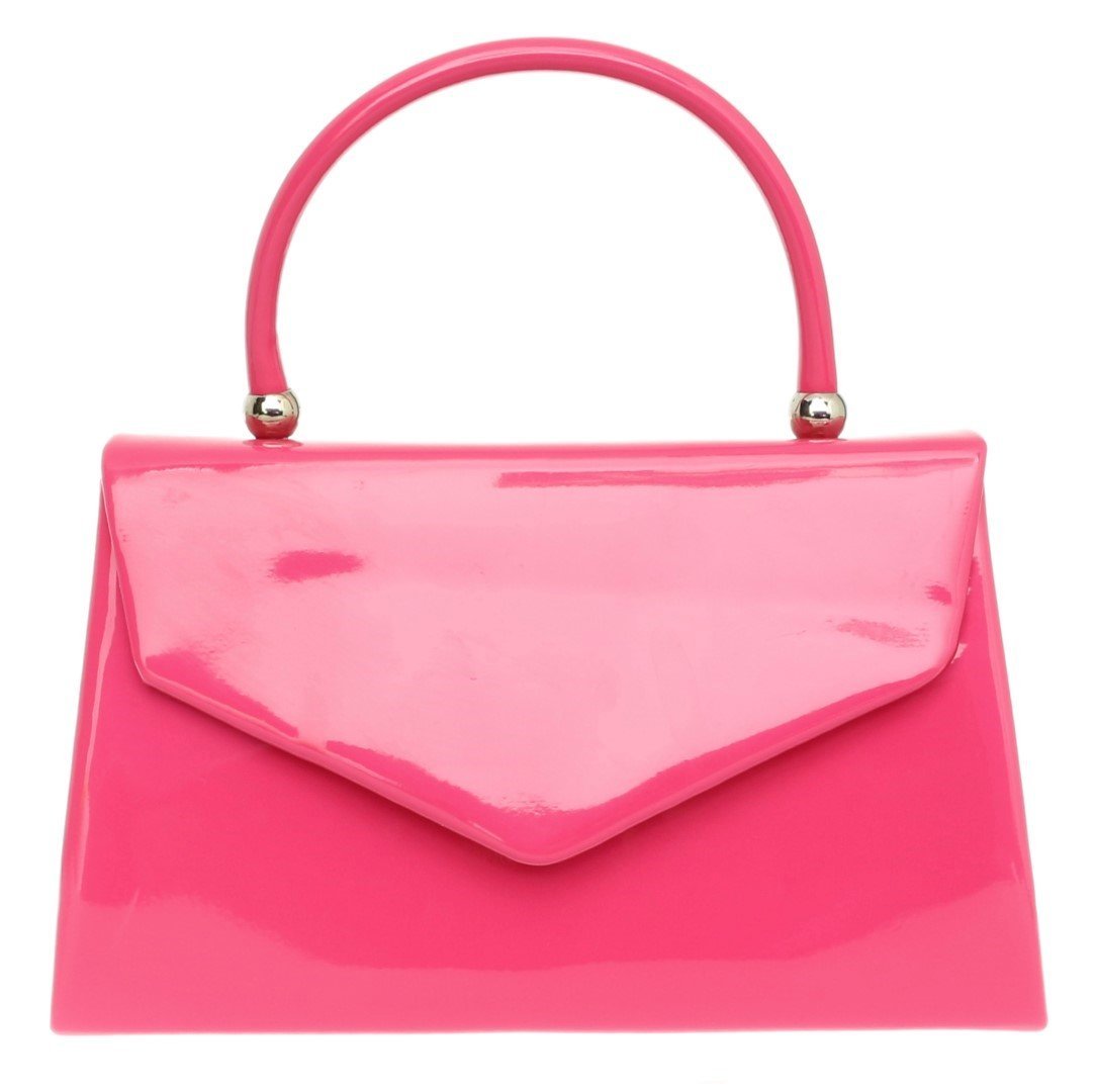 Клатч Girly Handbags лакированный, женский, маленький жесткий, фото №1