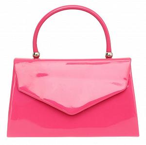 Клатч Girly Handbags лакированный, женский, маленький жесткий - Фото 1