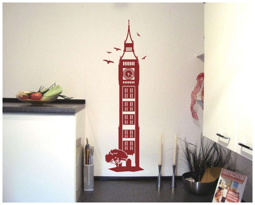Наклейка на стіну Годинникова вежа Біг-Бен, фото №3