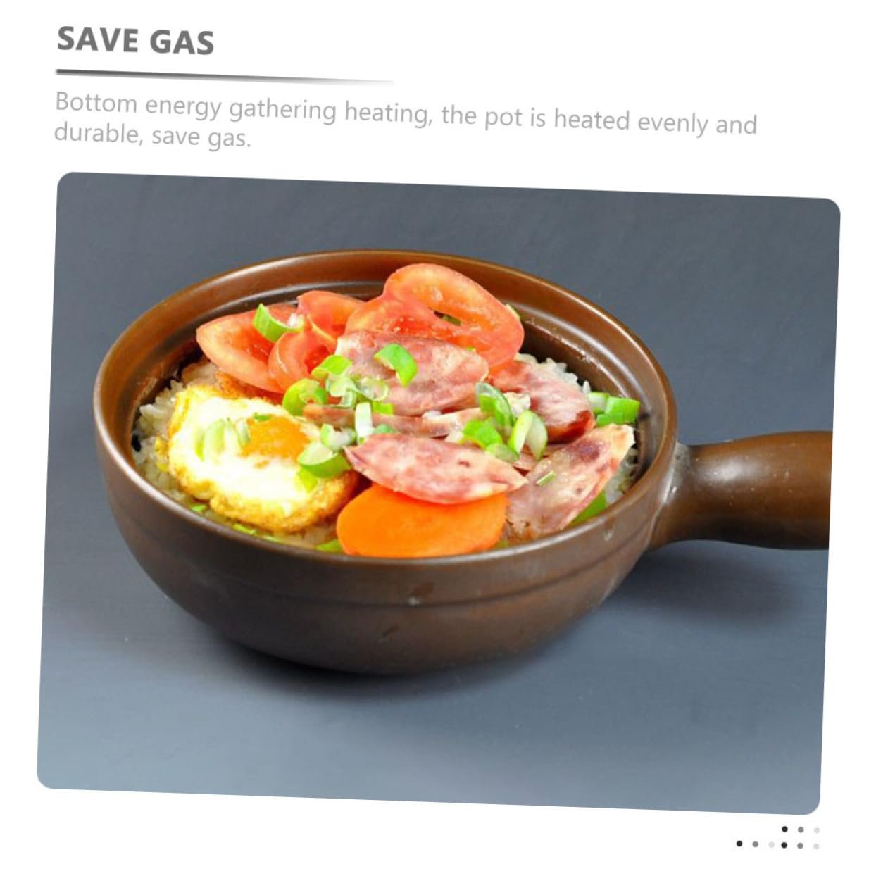 Кастрюля керамическая с крышкой термостойкая антипригарная, фото №8