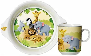 Детский набор посуды Африка, 2 предмета - Фото 1