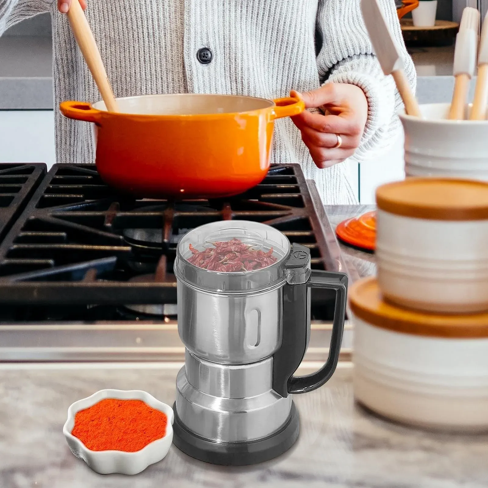 Електрична кавомолка для спецій та зернових, фото №2