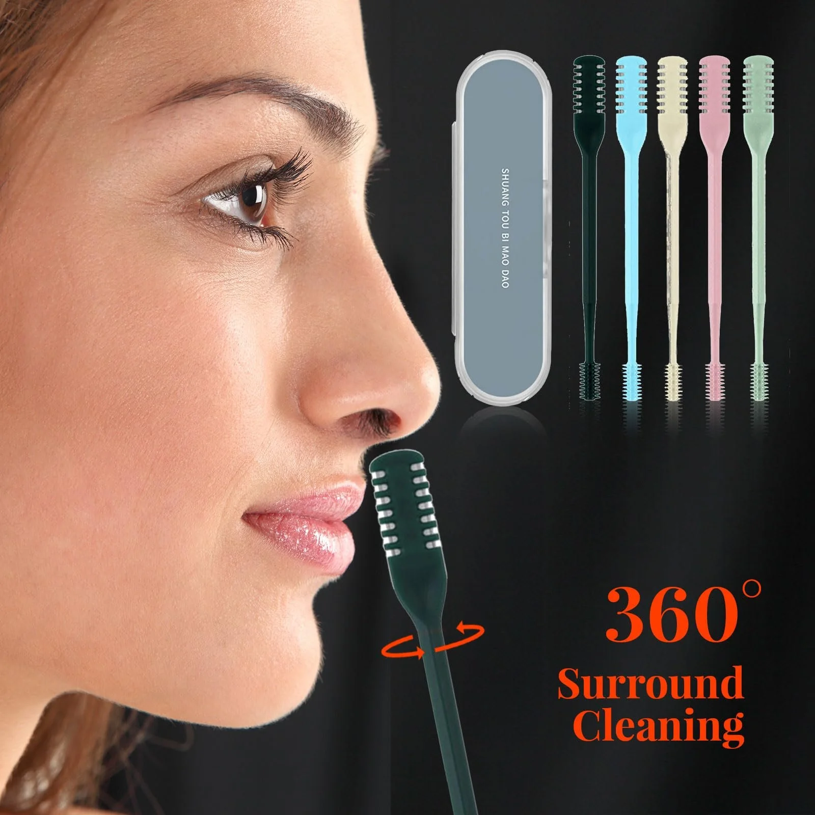 Набір YEJAHY 2-в-1 тример для стрижки носових волосків Без електрики 5 кольорів, фото №6