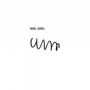 Пружина підвіски SKF VKDL 32001 для FIAT, передня вісь - Фото 1