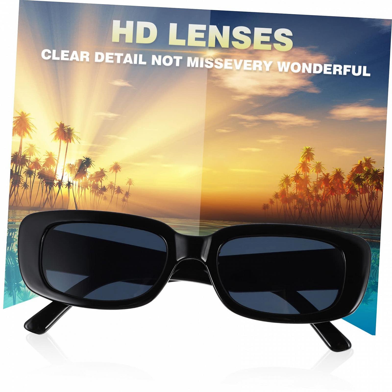 Квадратні Сонцезахисні Окуляри PACKOVE Квадратні Великі Для Подорожей, 2 шт, фото №4