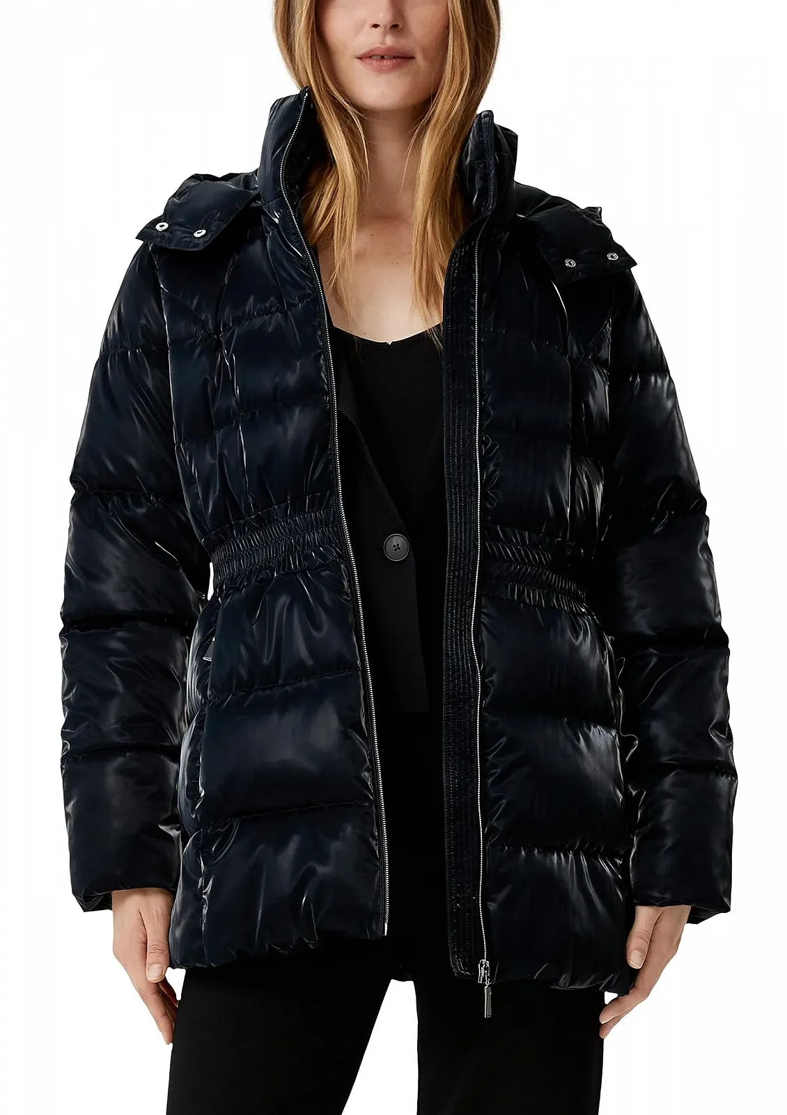 Куртка comma Коротка стьобана у лаковому стилі, фото №1 Куртка comma Коротка стьобана у лаковому стилі, фото №1