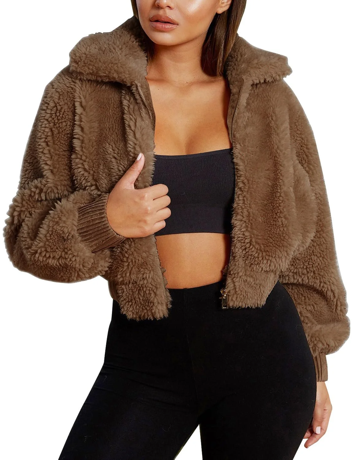 Пальто FANCYINN Жіноча зимова Teddy з лацканами, фото №2 Пальто FANCYINN Жіноча зимова Teddy з лацканами, фото №2