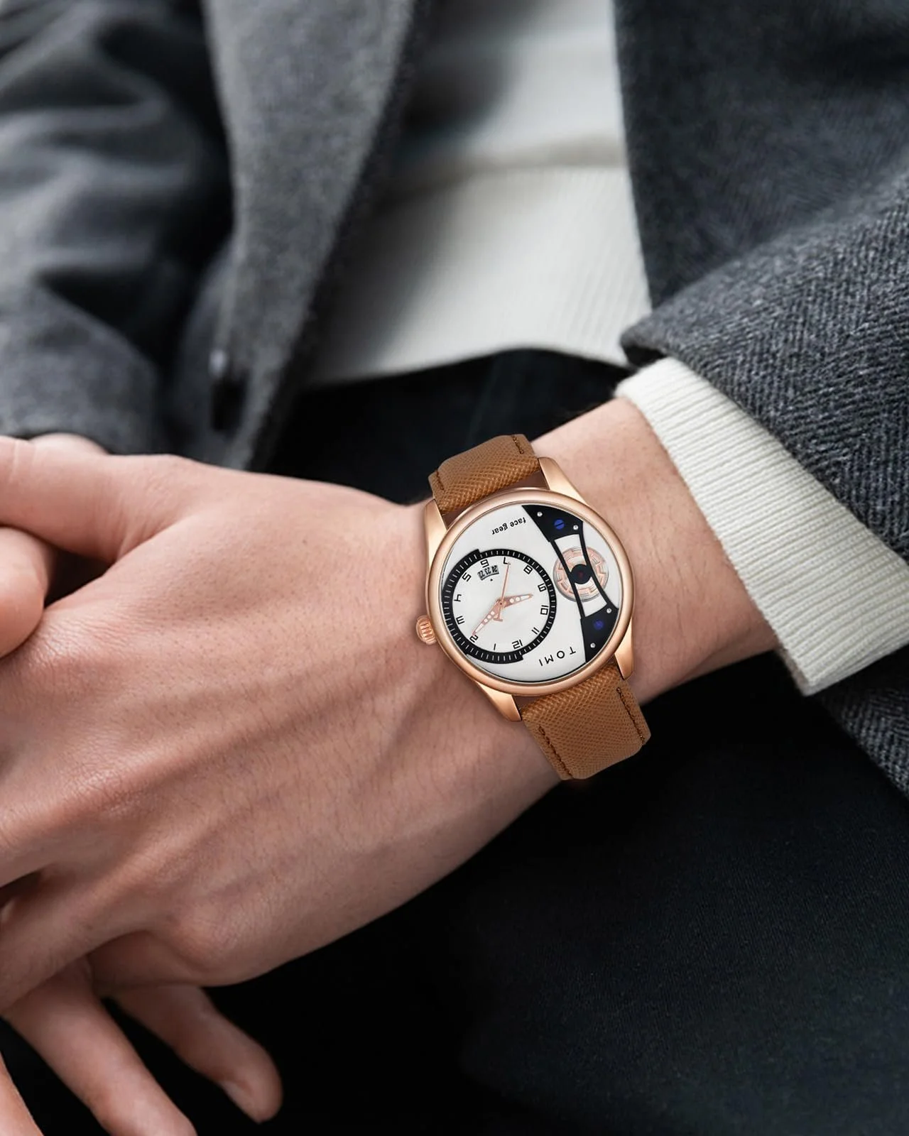 Мужские аналоговые часы CIVO Кожаный ремешок Кварцевые, фото №2 Мужские аналоговые часы CIVO Кожаный ремешок Кварцевые, фото №2