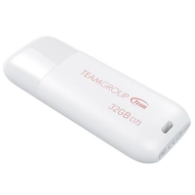 USB флеш-накопичувач Team 32gb C173 Pearl White USB 2.0 TC17332GW01, фото №3