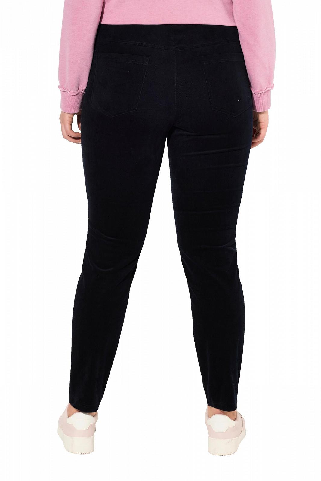 Женские леггинсы Ulla Popken Plus Size Jeggings Вельвет Sienna Slim Leg эластичный пояс 835408, фото №2