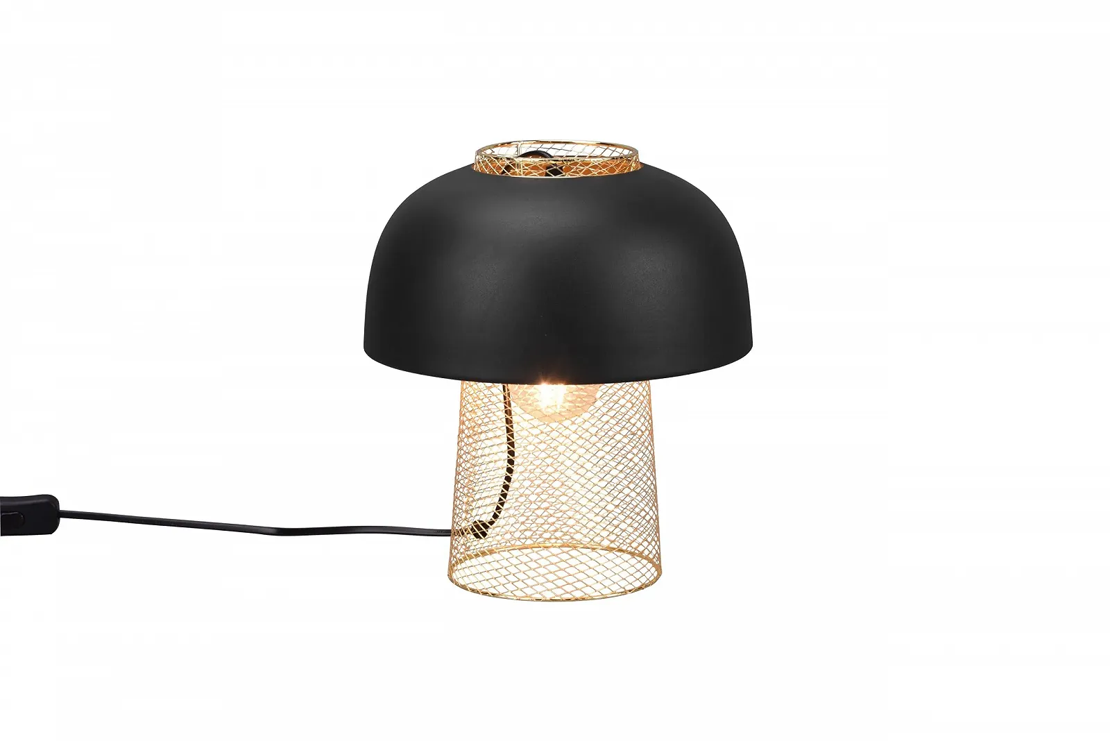 Настільна лампа Pancho Matte Black Metal E27 25 Вт 25x28 см, фото №1