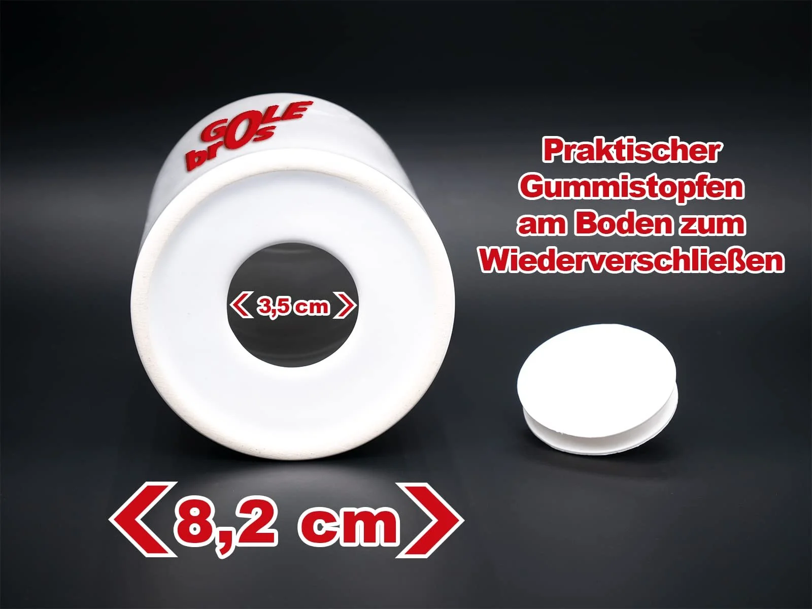 Копилка керамическая Верховая езда с персонализированным именем 9.5x8.2 см Белый, фото №6