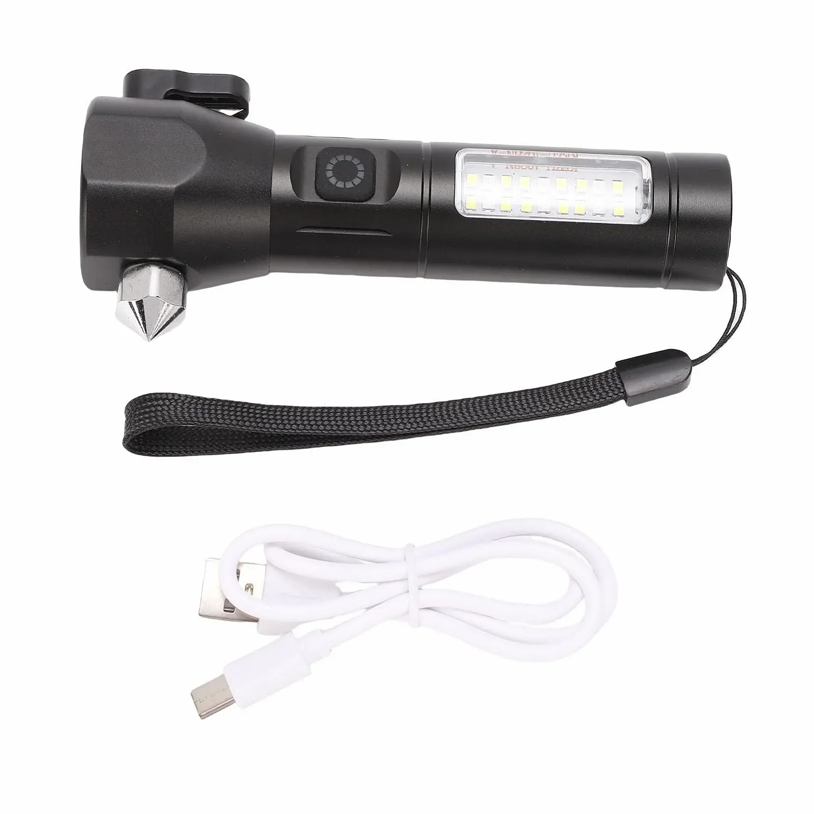 Ліхтар Srliya Перезаряджуваний Портативний LED з COB боковою підсвіткою для внутрішнього та зовнішнього використання Чорний, фото №6