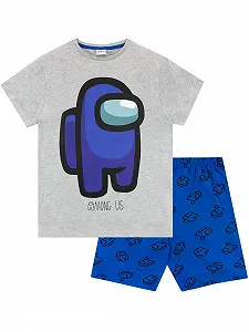 Пижама Among Us для мальчиков, короткая одежда для сна для детей - Фото 1