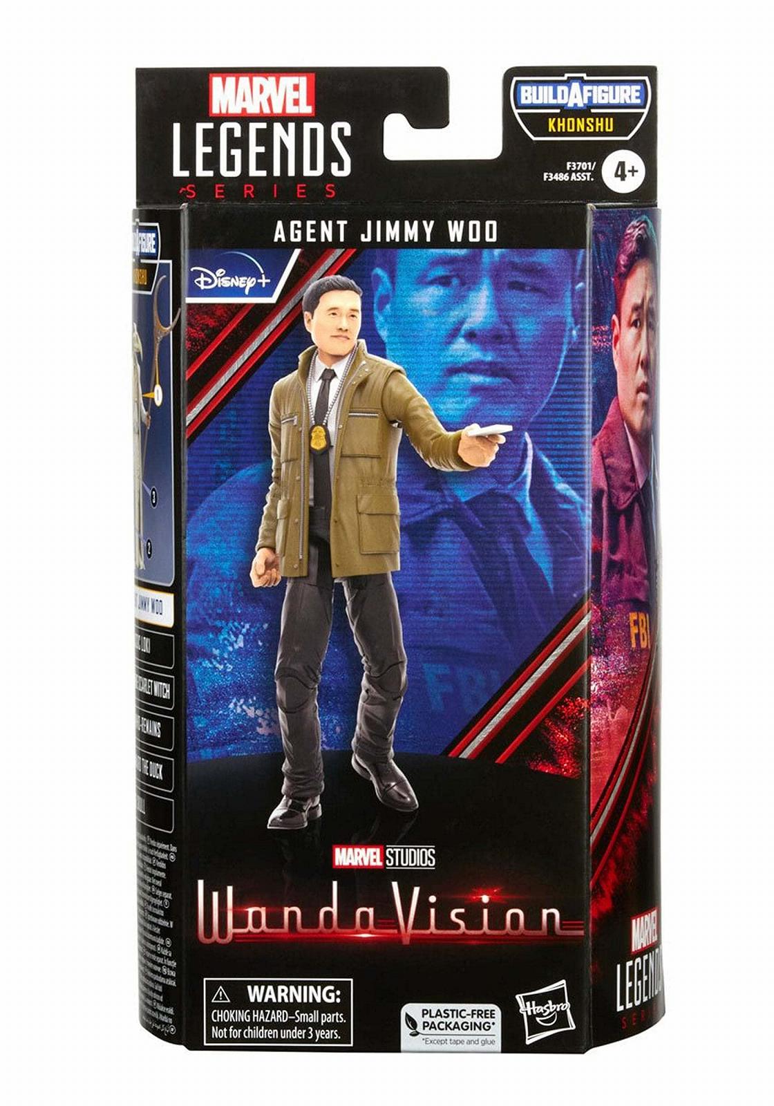 Фигурка Hasbro Marvel Legends Series MCU Disney Plus Wall Vision Агент Джимми Ву, 1 аксессуар, 2 Элемента Build-A Figure, фото №3