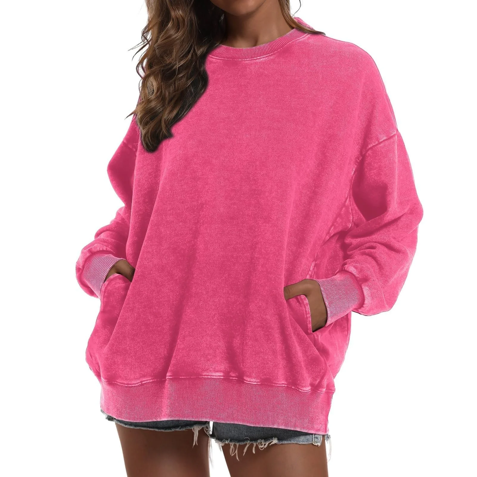 Винтажный Подростковый Свитшот для женщин, Круглый вырез, модные, цветные Худи, Комфортный Пуловер 2025, трендовый, свободный крой с рисунками, Y2K, аниме, Свитшоты с длинными рукавами, осень, Workou, милый, фото №4