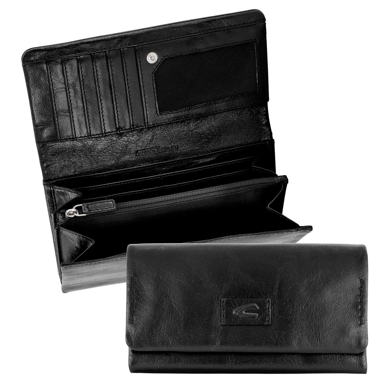Кошелек camel active Rise Женский RFID Кожаный Большой, черный, фото №3