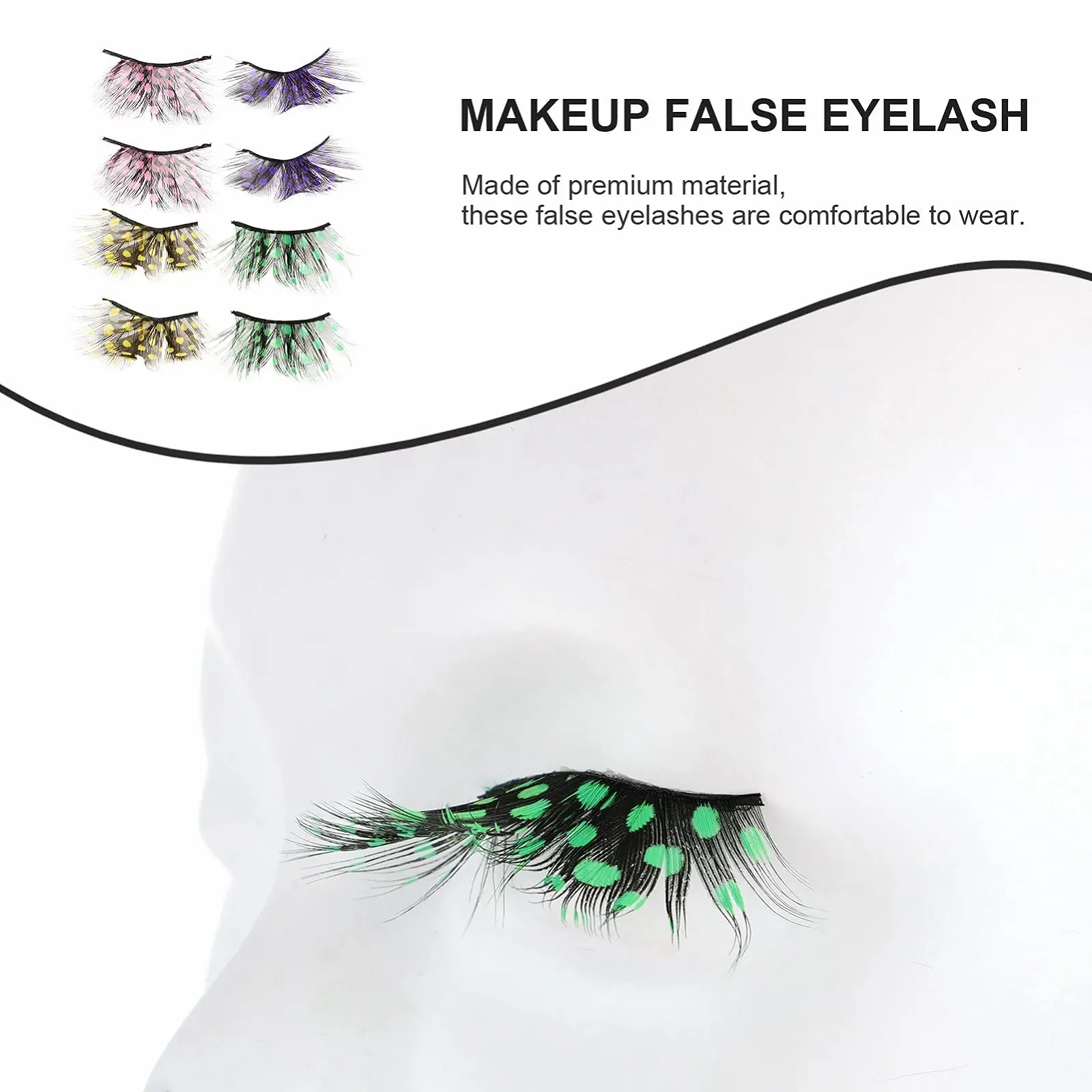 Накладные ресницы Beaupretty Маскарад Цвет D, фото №4