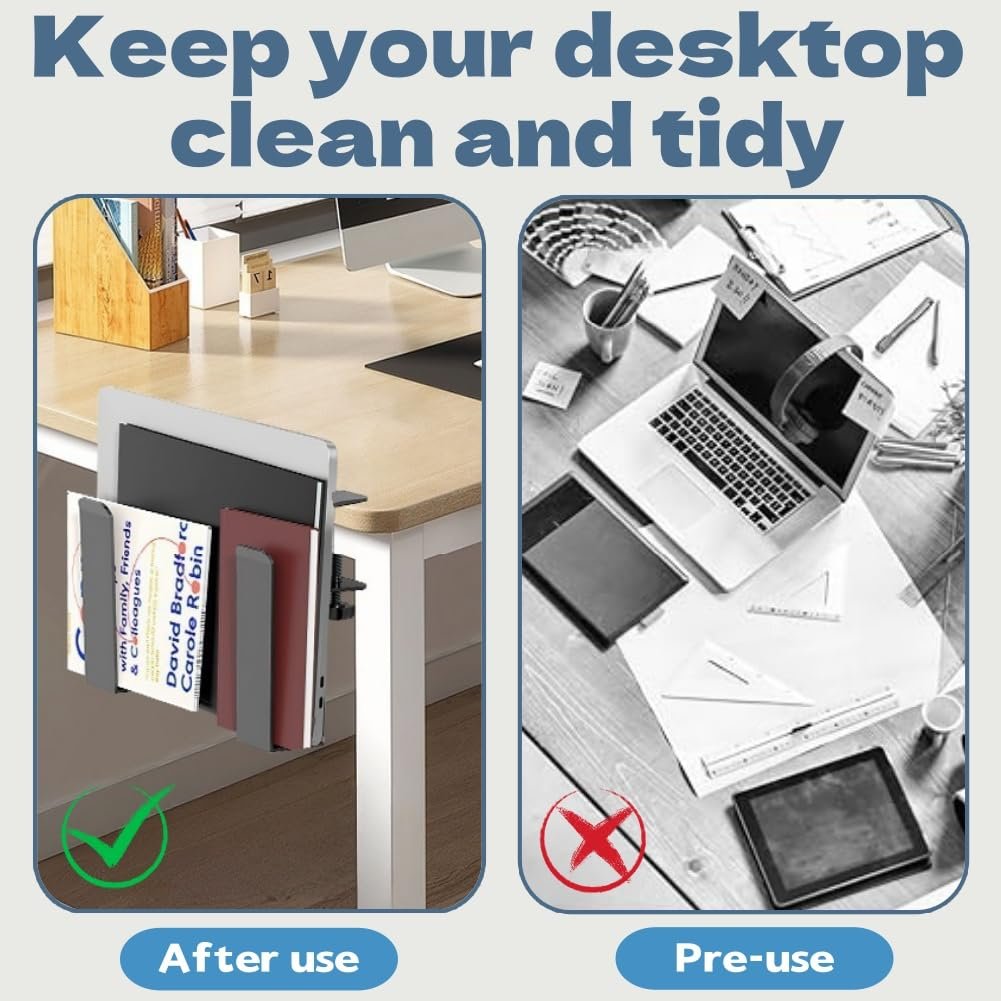 Регулируемый Настольный Боковой Держатель для Ноутбука ZDL, Подвесной Боковой Держатель для Ноутбука, Боковая Полка на Стол, Настольный Держатель для Ноутбука, Подвесной Зажим для Хранения Ноутбука, фото №6